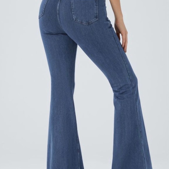 Women's Flex™ High Waisted Crossover Pocket Washed Casual Jeans - Halara Size 8/ - Picture 3 of 5